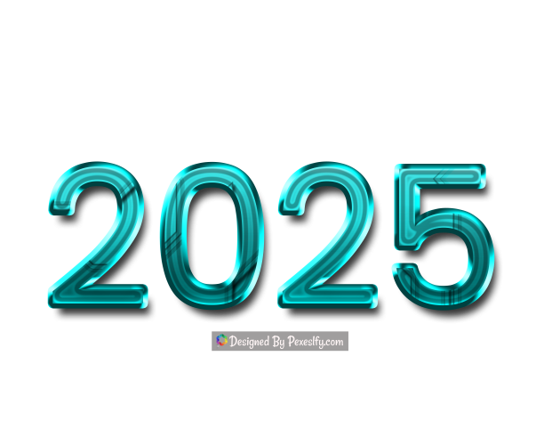 2025 3d luxury teal shiny png gradient transparent background