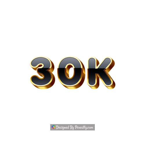 3d luxury golden black 30k png transparent background banner cover design