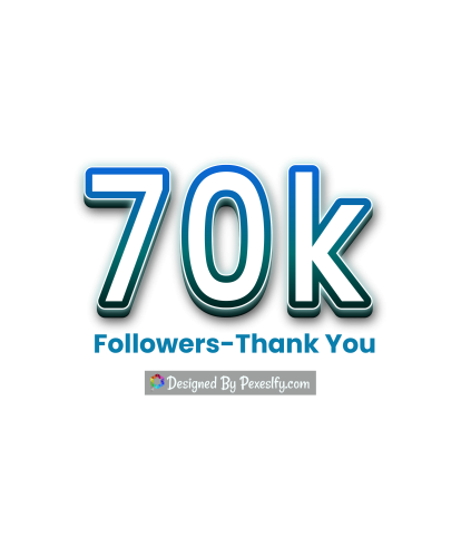 thank you 70k followers png transparent background