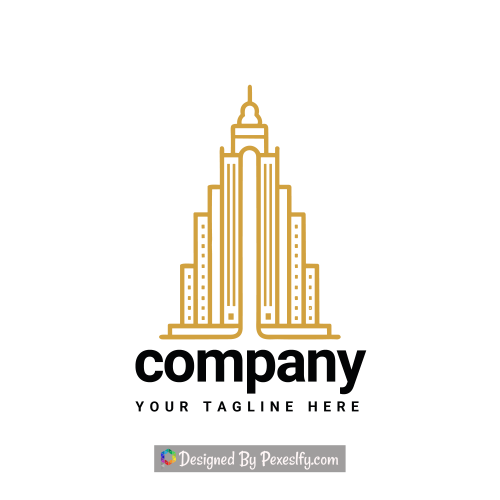 corporate business construction brown logo png transparent background