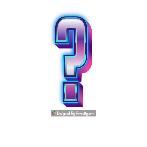 3d question symbol png transparent background