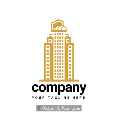 real estate construction company brown logo png transparent background