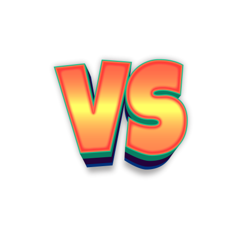 3d VS or versus png transparent sports letter text Vector Illustration clipart