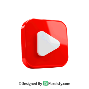 Square YouTube Logo PNG Transparent, 3d You