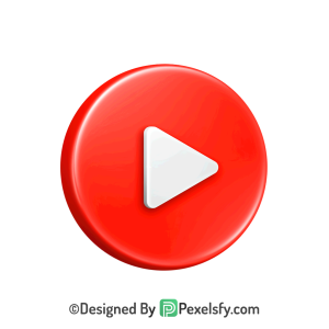 Glossy YouTube Logo PNG Transparent, 3d You
