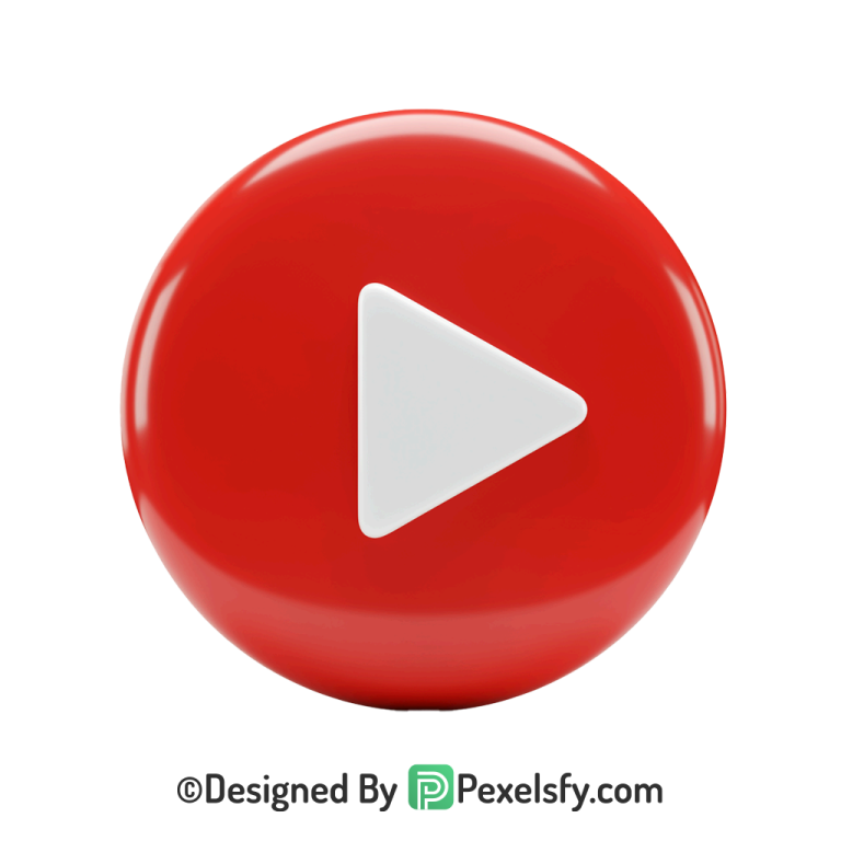 Retro YouTube Logo PNG Transparent, 3d You
