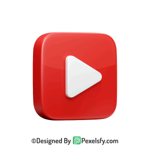 Modern YouTube Logo PNG Transparent, 3d You