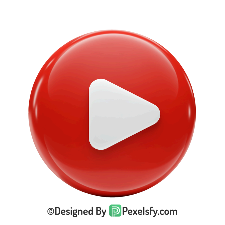 Grunge YouTube Logo PNG Transparent, 3d You