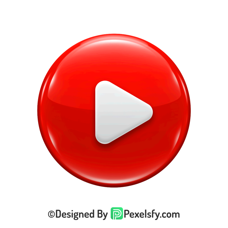 Curved YouTube Logo PNG Transparent, 3d You