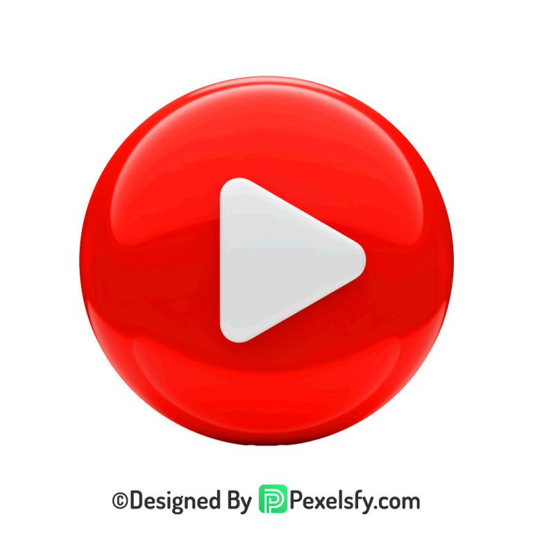 Light YouTube Logo PNG Transparent, 3d You