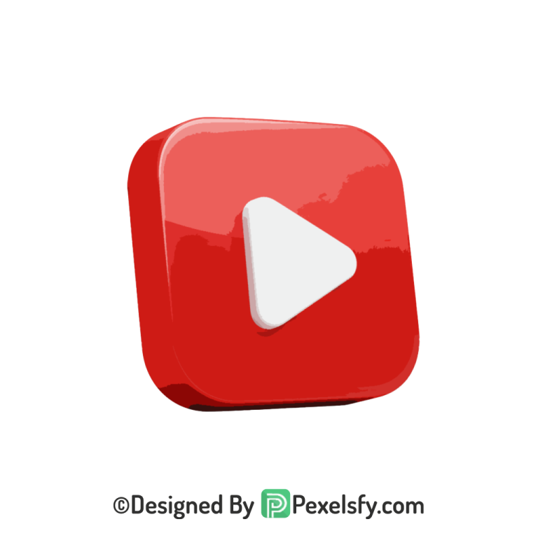 Digital YouTube Logo PNG Transparent, 3d You