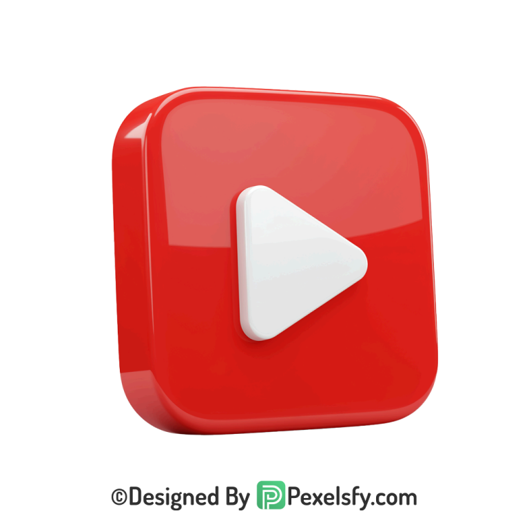 Colorful YouTube Logo PNG Transparent, 3d You