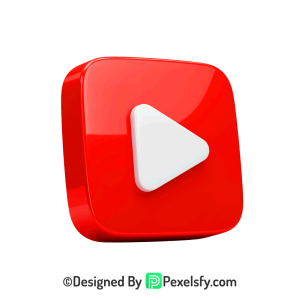 Gradient YouTube Logo PNG Transparent, 3d You