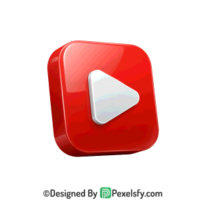 Solid YouTube Logo PNG Transparent, 3d You