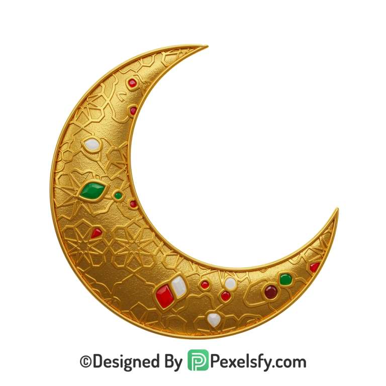 Gold Eid al Adha PNG Graphic Element,