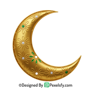 Moon Crescent Eid al Adha PNG Template,