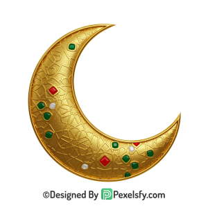 Red and Gold Eid al Adha PNG,