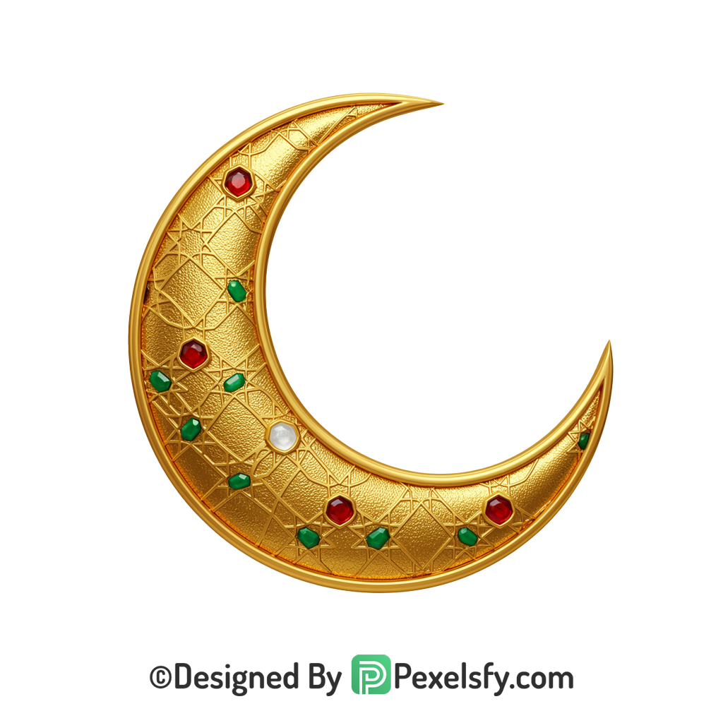 Gold Theme Eid al Adha PNG Banner,