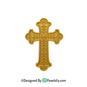 Cross PNG Transparent for Church Use, 3d