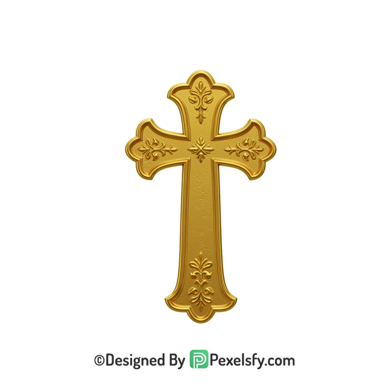 Holy Symbol PNG Transparent Clipart, 3d Golden