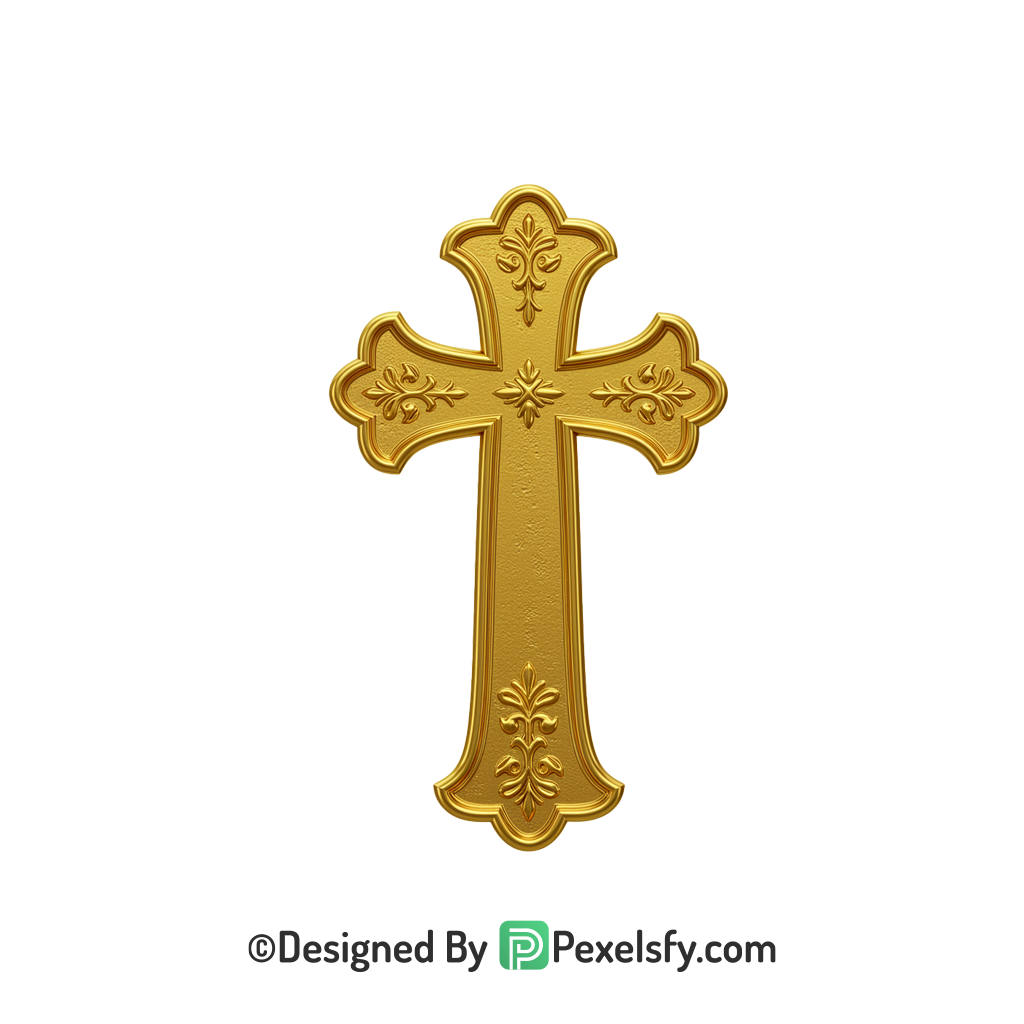 Holy Symbol PNG Transparent Clipart, 3d Golden