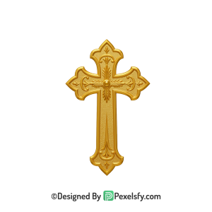 Faith Symbol PNG Transparent Clipart, 3d Golden