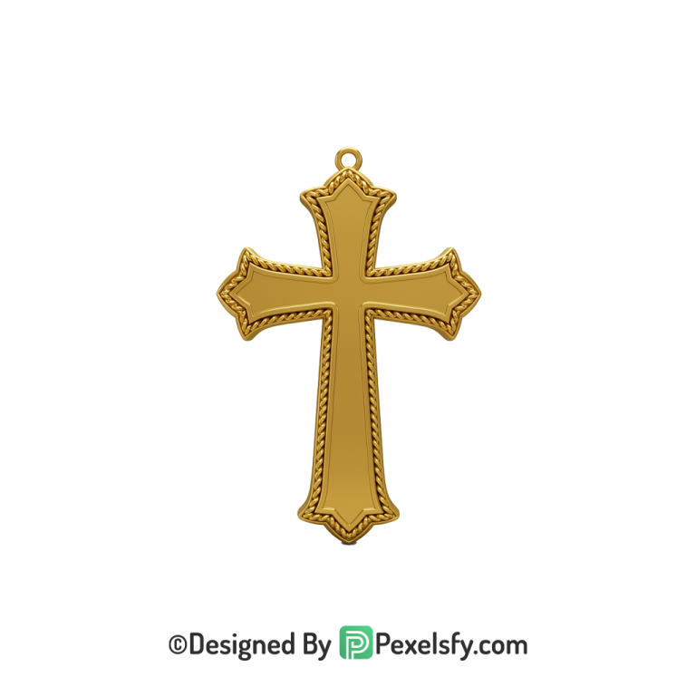 Holy Sign PNG Transparent Art, 3d Golden