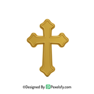 Religious Symbol PNG Transparent Artwork, 3d Golden