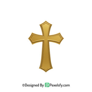 Sunrise Cross PNG Transparent Picture, 3d Golden