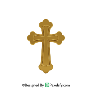 Baptism Symbol PNG Transparent Cross, 3d Golden