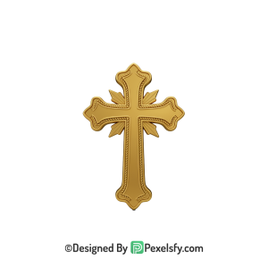 Heaven Light Cross PNG Transparent, 3d Golden