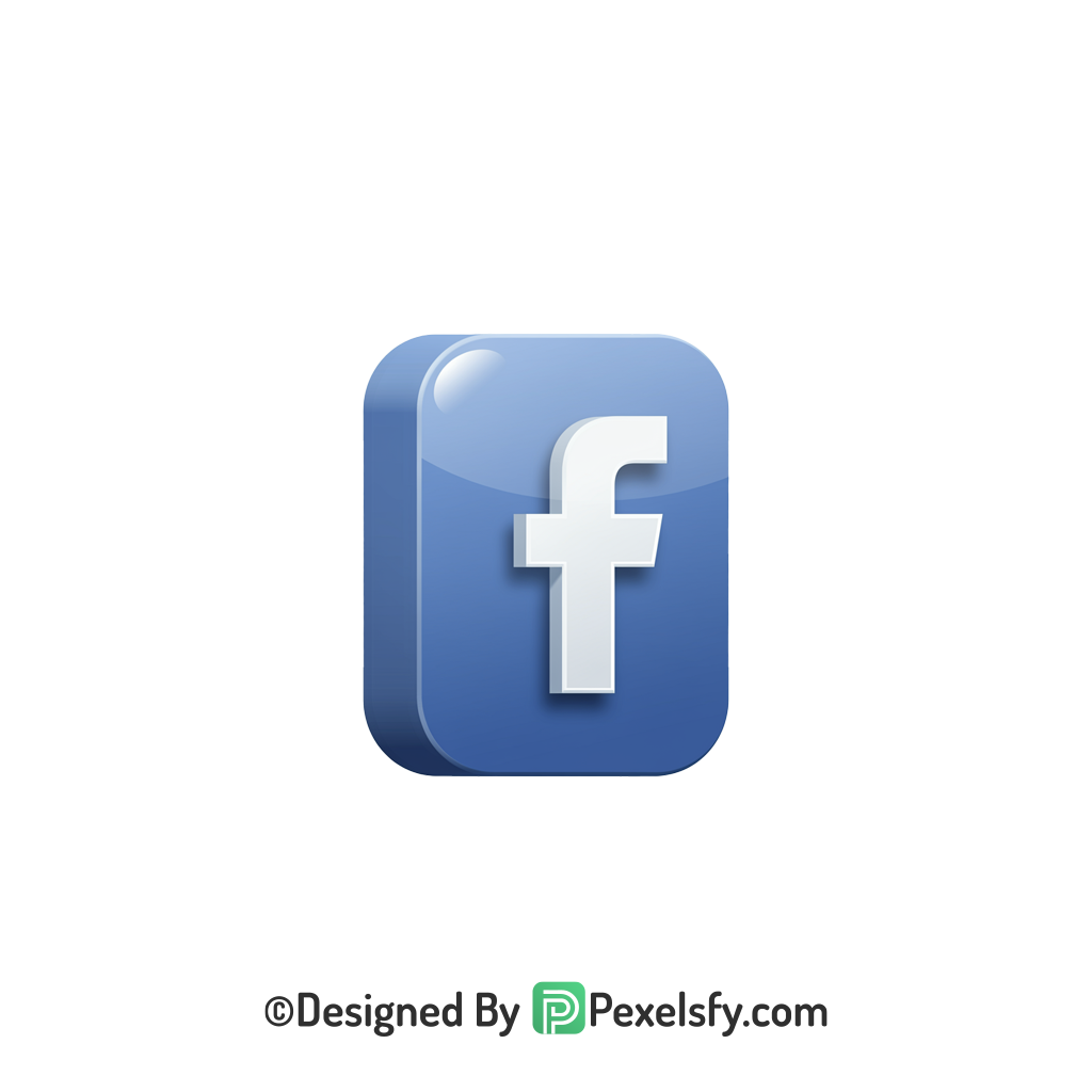 Facebook Logo PNG Transparent Clean Layout, social