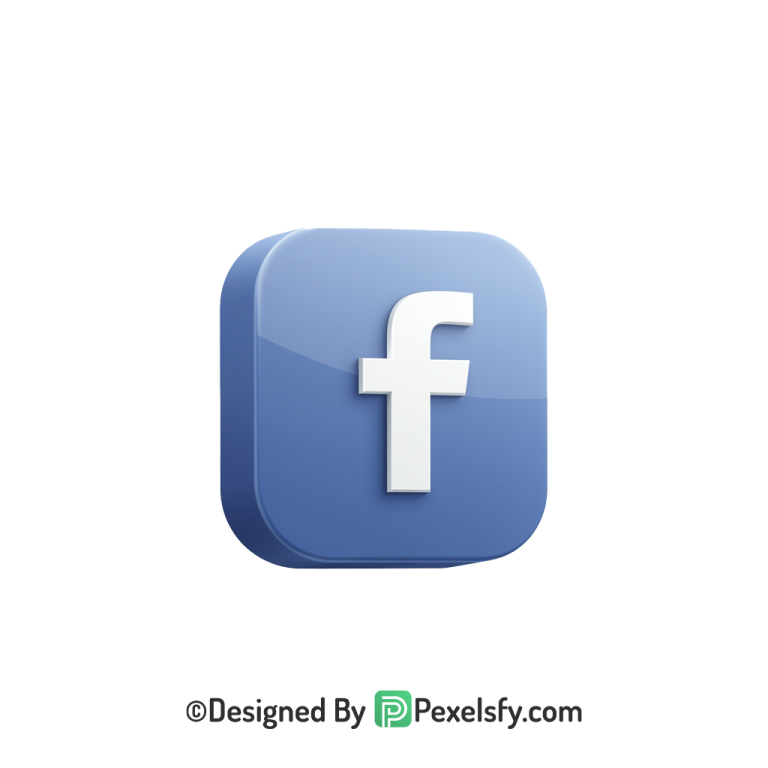 Facebook Logo PNG Transparent Editable File, social