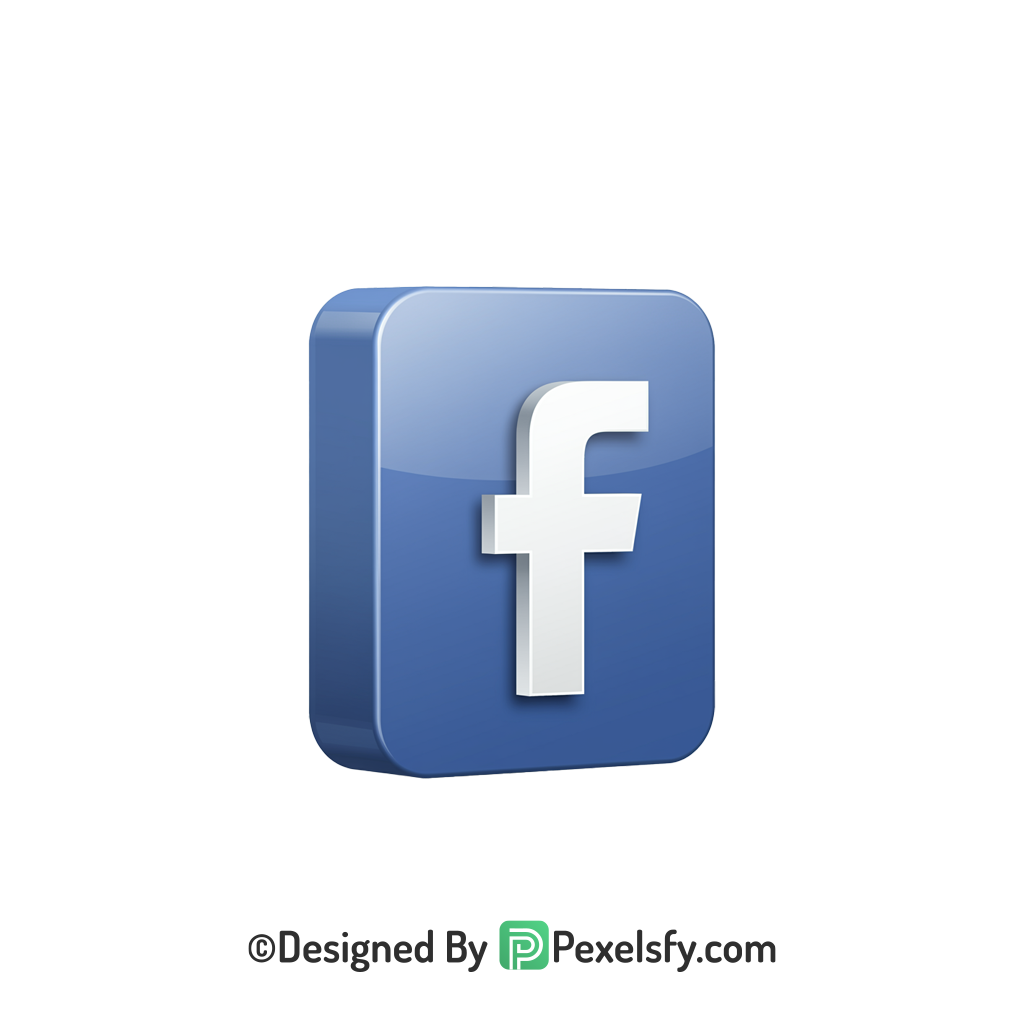 Facebook Logo PNG Transparent Editable Clipart, social