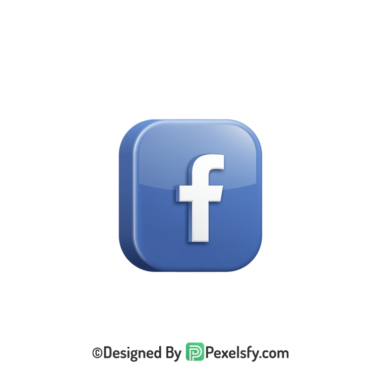 Facebook Logo PNG Transparent Minimal Template, social