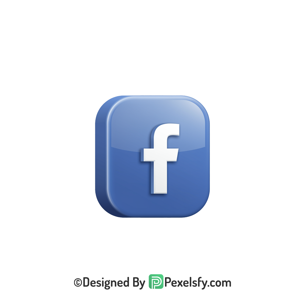 Facebook Logo PNG Transparent Minimal Template, social