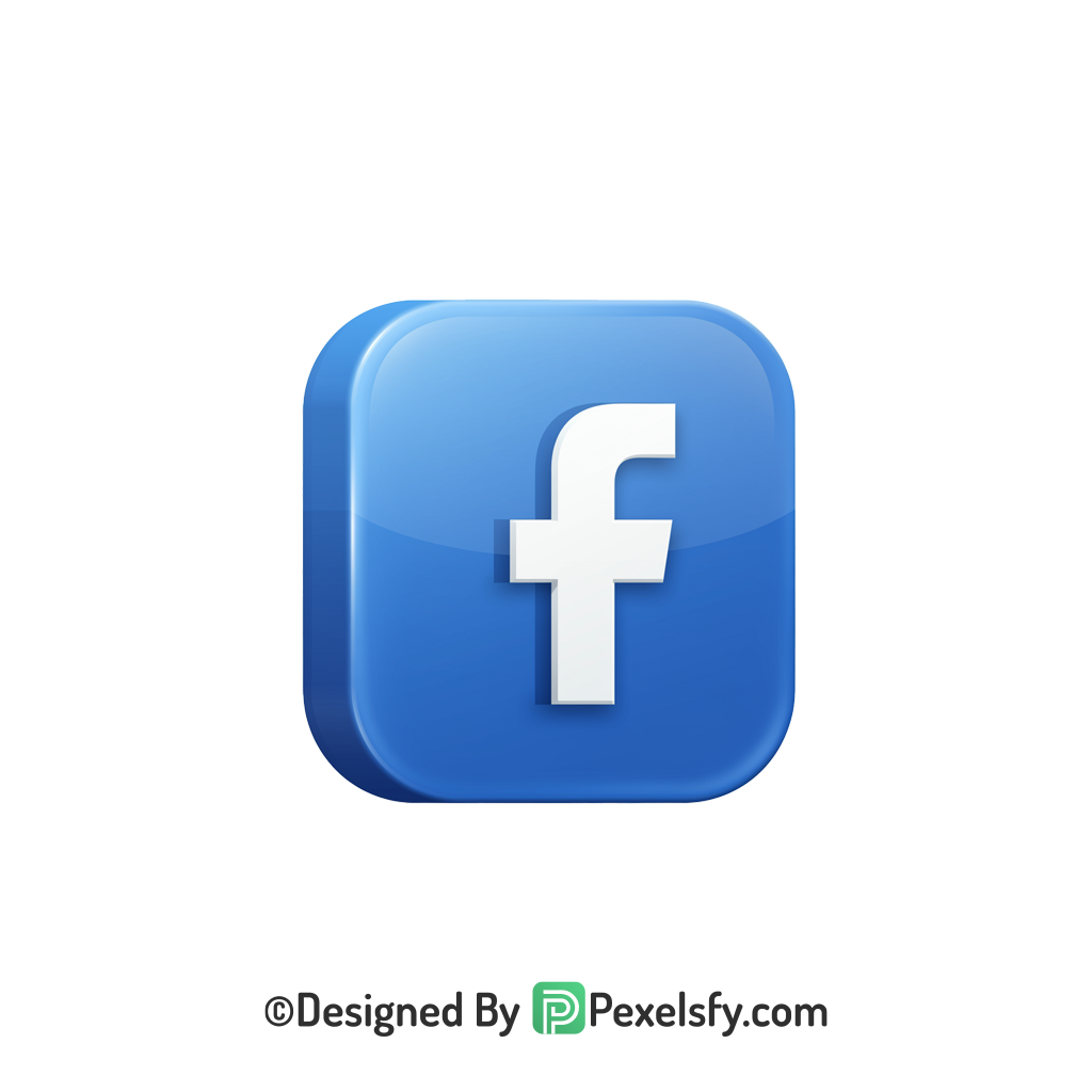 Facebook Logo PNG Transparent Light Design, social