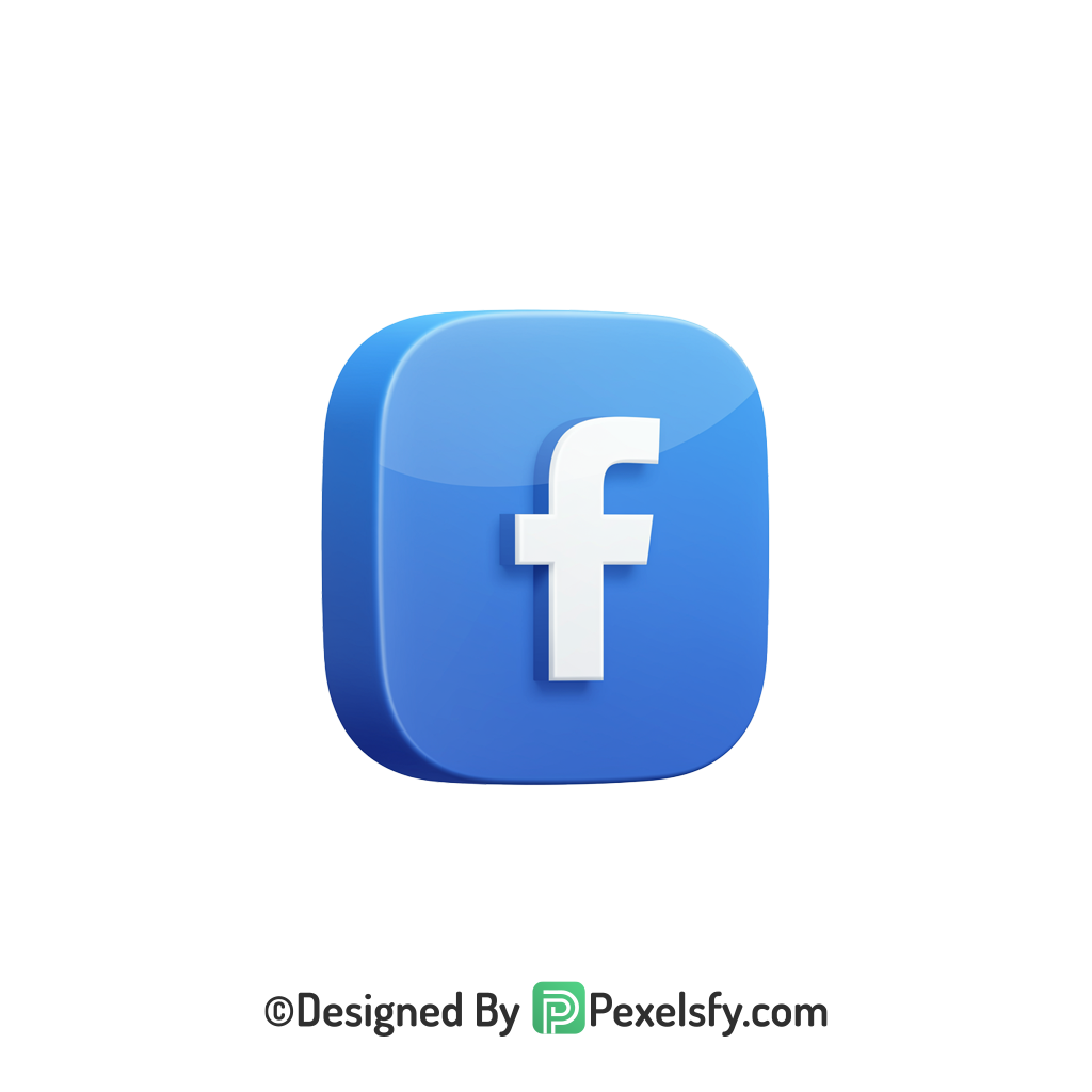 Facebook Logo PNG Transparent Stylish Look, social