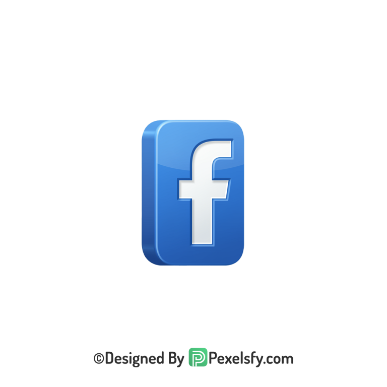 Facebook Logo PNG Transparent Minimal Design, social