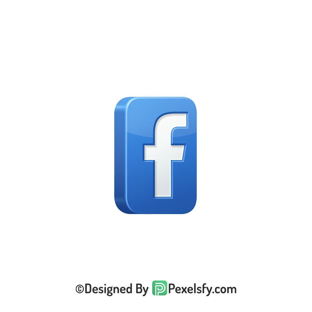 Facebook Logo PNG Transparent Minimal Design, social