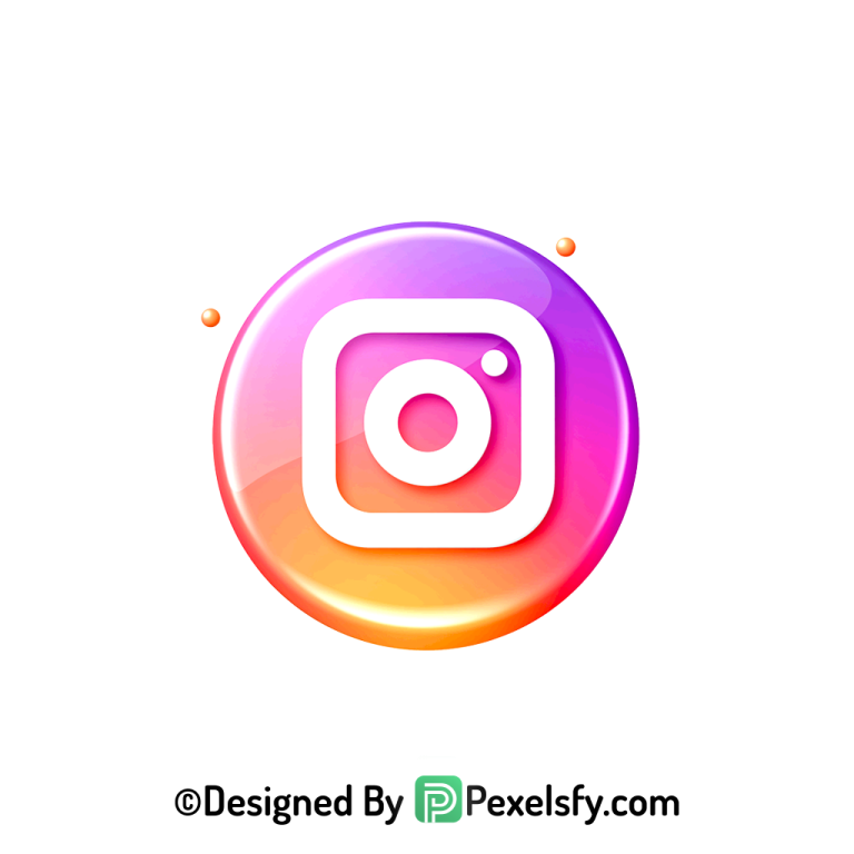 Glossy Instagram Logo PNG Transparent, Instagram 3d