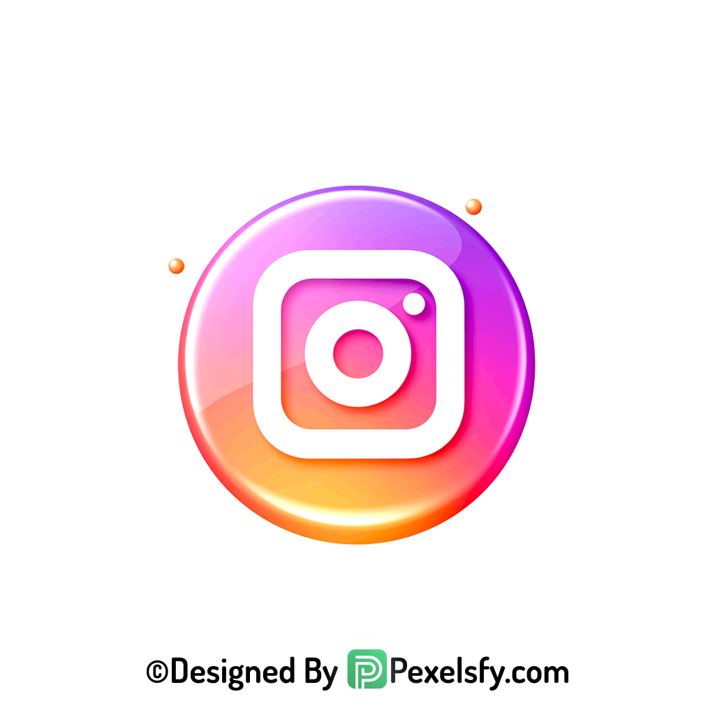 Glossy Instagram Logo PNG Transparent, Instagram 3d