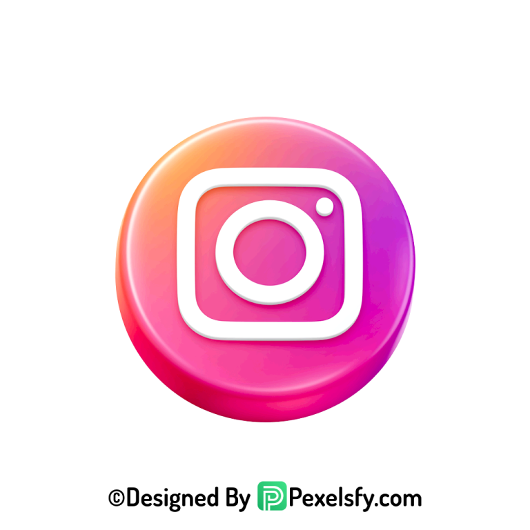 Bold Instagram Logo PNG Transparent, Instagram 3d