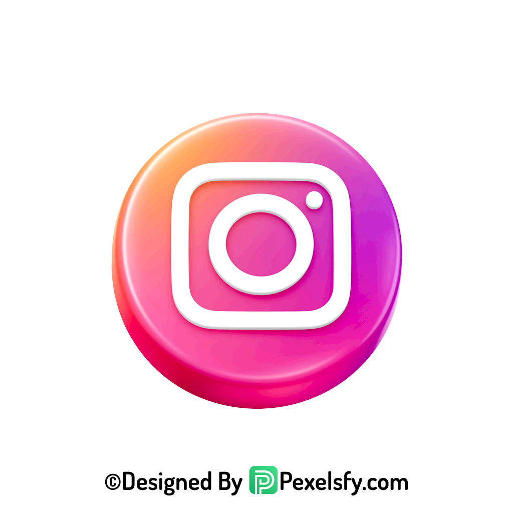Bold Instagram Logo PNG Transparent, Instagram 3d