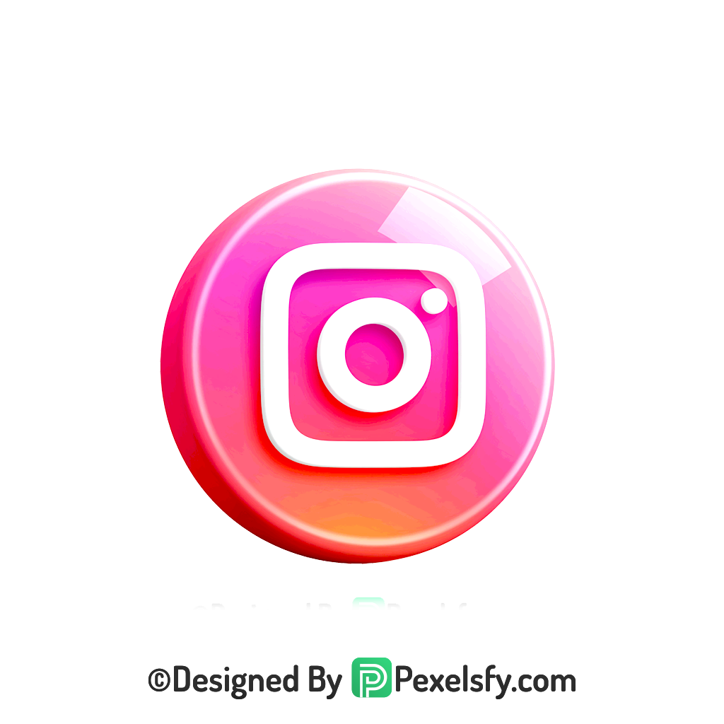 Professional Instagram Logo PNG Transparent, Instagram 3d