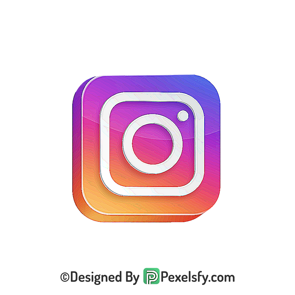 Simple Instagram Logo PNG Transparent, Instagram 3d