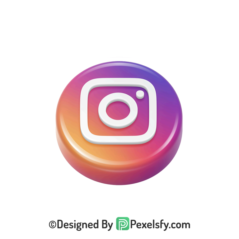 Cartoon Style Instagram Logo PNG Transparent, Instagram