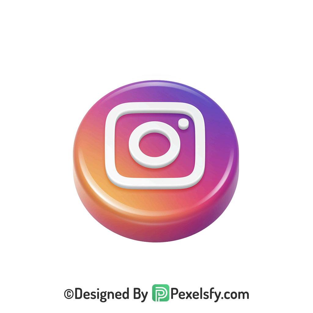 Cartoon Style Instagram Logo PNG Transparent, Instagram