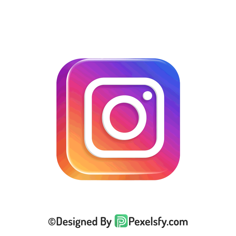 Artistic Instagram Logo PNG Transparent, Instagram 3d
