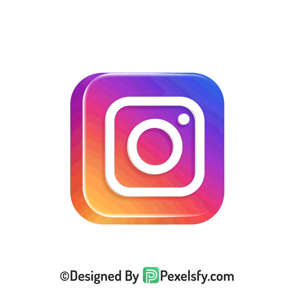 Artistic Instagram Logo PNG Transparent, Instagram 3d